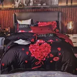 Violet Oboustranné povlečení - srdce ze srdíček