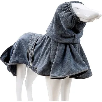 Obleček pro psa DogLemi Psí ručník/ župan šedý L