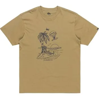 Pánská móda TRIKO QUIKSILVER Ev Tuned Out - béžová - XL + při osobním odběru 560 Kč