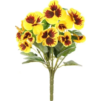 umělá květina Umělá květina Maceška 30 cm, žlutá