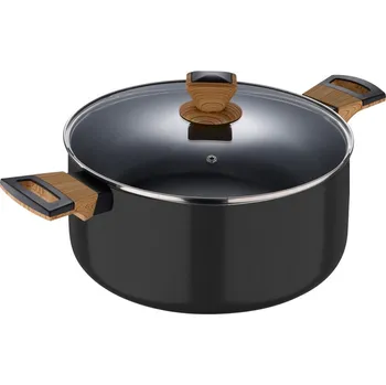 Hrnec Hrnec s poklicí Earth Black, 28x15,5 cm