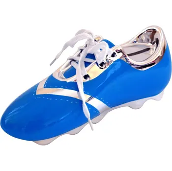 Žertovný předmět Keramická pokladnička modrá kopačka