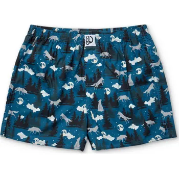 Trenýrky Veselé pánské trenky Vlk a měsíc