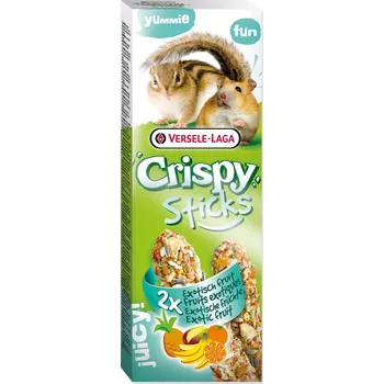 Krmivo pro hlodavce Tyčinka Versele-Laga Crispy křeček a veverka, s exotickým ovocem 110g 2ks-KARTON
