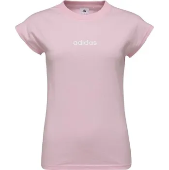 Dámské oblečení Dámské triko adidas ESSENTIALS LINEAR XS Růžová, Bílá