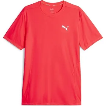 Pánské tričko Pánské triko Puma RUN FAVORITE TEE XL Červená, Bílá