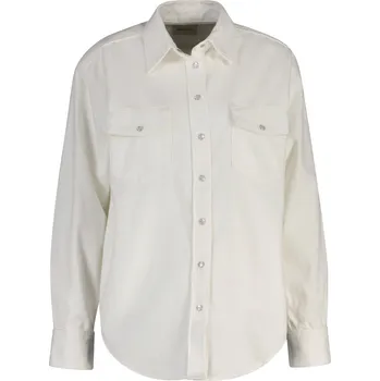 KOŠILE GANT REL POCKET DENIM LS SHIRT EGGSHELL