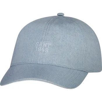 Kšiltovka KŠILTOVKA GANT DENIM CAP LIGHT BLUE WORN IN