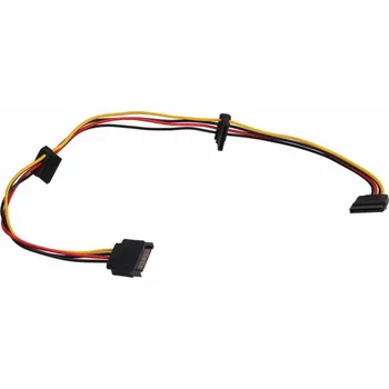 Kabel do PC Akyga SATA 15-pin - SATA 15-pin x3, 0,45 m, vícebarevný (AK-CA-41)