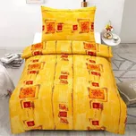 APEX krepové povlečení Dřevo žluté 140x200cm