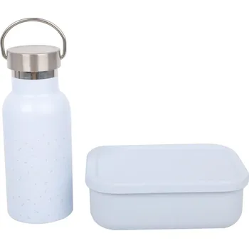 eliNeli Svačinový set pro děti (láhev+box) - modrý - BAZAR