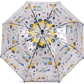 Deštník Chlapecký průhledný vystřelovací deštník auta Varianta: 4 černá, Balení: 1 ks