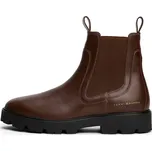 TOMMY HILFIGER Chelsea boty hnědá / zlatá