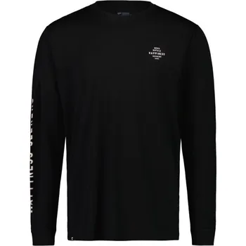 Pánské tričko Pánské triko z merino vlny s dlouhým rukávem MONS ROYALE ICON LS XL Černá, Bílá