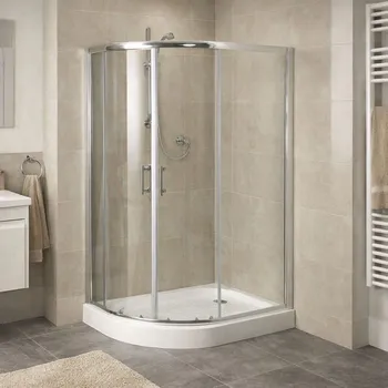 HOPA - Sprchový asymetrický kout s vaničkou IBIZA II - Barva rámu - Chrom/Leštěný hliník (ALU), Rozměr A - 120, Rozměr B - 80, Směr zavírání - Levé (SX), Výplň - Čiré bezpečnostní sklo - 5 mm OLBIBI212L