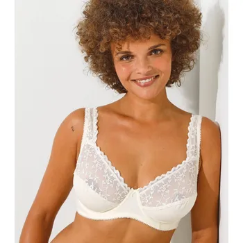 Podprsenka Blancheporte Zmenšující podprsenka Batlow zn. Confidence Lingerie®, s kosticemi slonová kost 85C