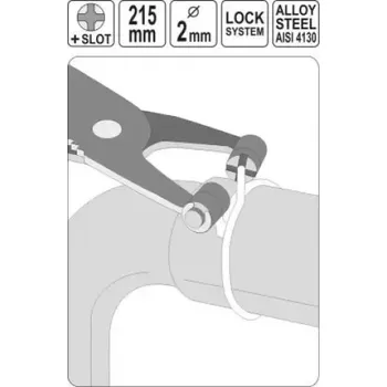 Ruční nářadí Yato - Kleště na spony hadicové samosvorné typ +