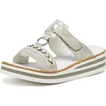 Rieker Nazouváky V02M6-40 Stříbrná 38