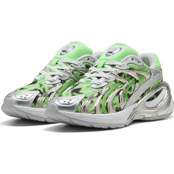 Dámská obuv Boty PUMA INVERSE RIPNDIP 403649-01 PUMA SILVER/FLURO GREEN PES EU 42,5 (UK 8,5)