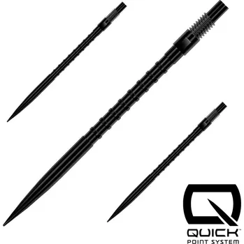 Hroty na šipky Harrows Quick Point HM Grip černé 40mm 3ks