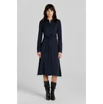 ŠATY GANT SLIM JERSEY SHIRT DRESS EVENING BLUE