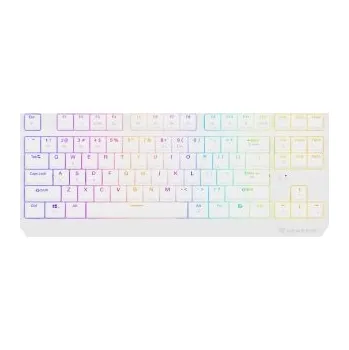 Klávesnice GENESIS herní klávesnice THOR 230/TKL/RGB/Outemu Red/Bezdrátová USB + Bluetooth/US layout/Bílá