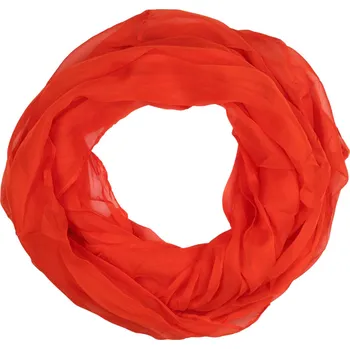 Šála Lehká jednobarevná dutá šála - Dotek lehkosti oranžová