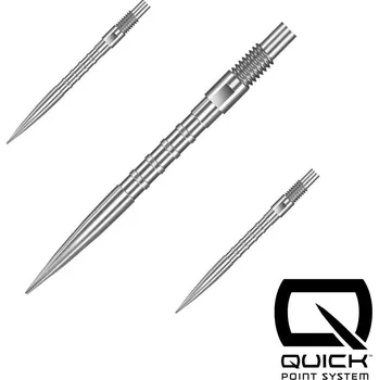 Hroty na šipky Harrows Quick Point HM Grip stříbrné 26mm 3ks