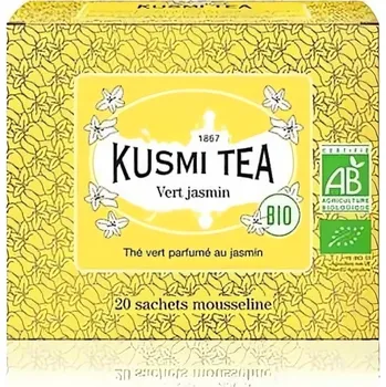 Čaj Green Jasmine 20 mušelínových sáčků BIO, Kusmi Tea - 40 g