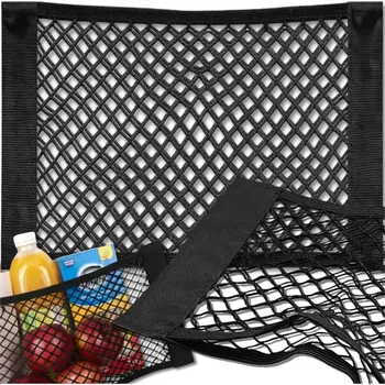 Organizér do auta Camerazar Síť do kufru auta 30x25cm s elastickým suchým zipem