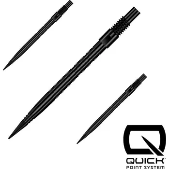 Hroty na šipky Harrows Quick Point Micro Grip černé 30mm 3ks