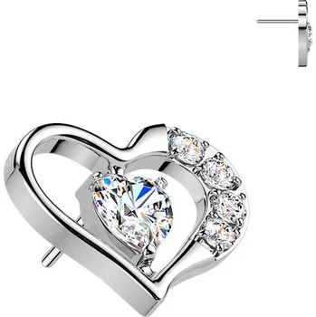 Piercing Šperky4U Ozdobná část k PUSH IN piercingu TITAN - TIT1697