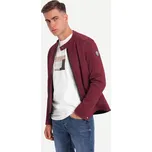 Ombre Clothing Cool vínová pánská bunda v2 c642