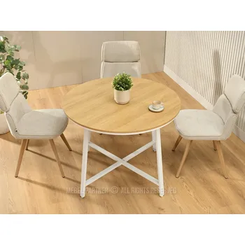 Jídelní stůl Jídelní stůl ARVID - světlý dub / bílý
