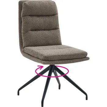 Jídelní židle Otočná židle, béžová/černá, LINA