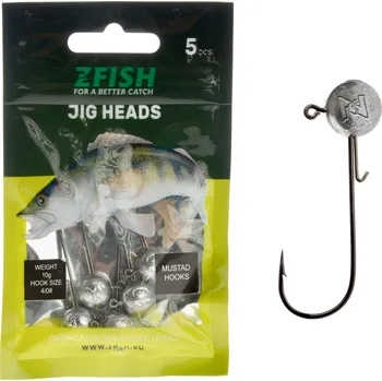 Rybářský háček Zfish Jig Head Premium - 5 ks - Gramáž 3 g - Háček 1/0