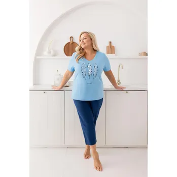 Dámské pyžamo Pyžamo Regina 742 cr/r XL-5XL W26 dámské růžová 5XL