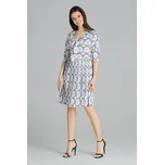 LENITIF Jarní šaty s výstřihem Vzory