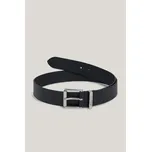 OPASEK GANT LOGO LEATHER BELT BLACK