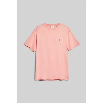 Pánské oblečení TRIČKO GANT REG SHIELD SS T-SHIRT BUBBELGUM PINK