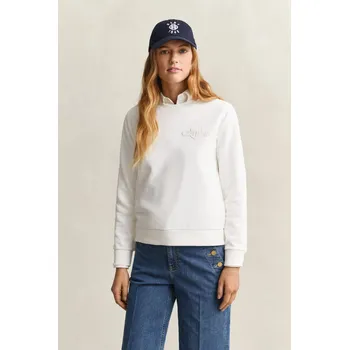 Dámská mikina MIKINA GANT REG TONAL SHIELD C-NECK SWEAT EGGSHELL