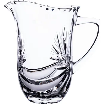 Bohemia Crystal Skleněný džbán s uchem na vodu či pivo - Bohemia Crystal brus Mašle 1300ml