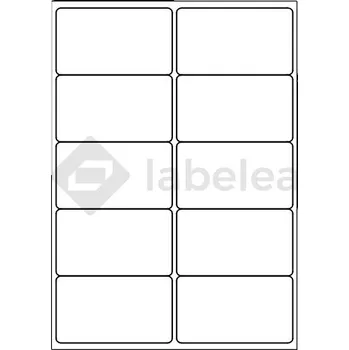 Samolepící etiketa Labelea Samolepicí etikety 99x57 mm bílé papírové, na archu A4, pro laserový a inkoustový tisk, Barva etiket Bílá, Počet archů v balení 100 EPS099057W010S