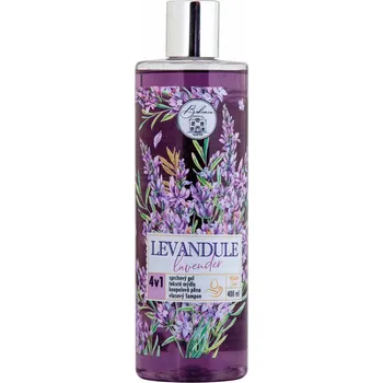 Sprchový gel 4v1 sprchový gel, šampon, pěna a mýdlo 400 ml - levandule