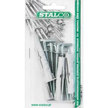 Hmoždinka Hmoždinka univerzální s pravoúhlým háčkem, 6 x 48, STALCO, blistr 8 ks