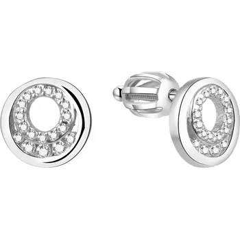 Náušnice Stříbrné třpytivé náušnice AGUP1426S Beneto