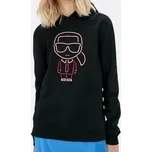 Dámská černá mikina Karl Lagerfeld Jelly Hoodie 55460