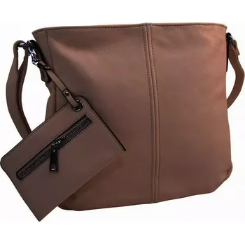 Kabelka BELLA BELLY Přírodně hnědá dámská středně velká crossbody kabelka 1911-BB