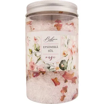 Koupelová sůl Epsomská sůl s bylinkami 400 g – růže