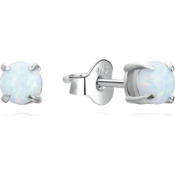 Náušnice Stříbrné náušnice se syntetickým opálem AGUP3489 Agato